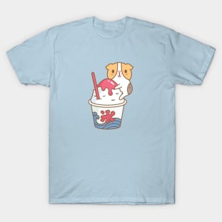 Guinea pig with kakigori Japanese shaved ice T-Shirt